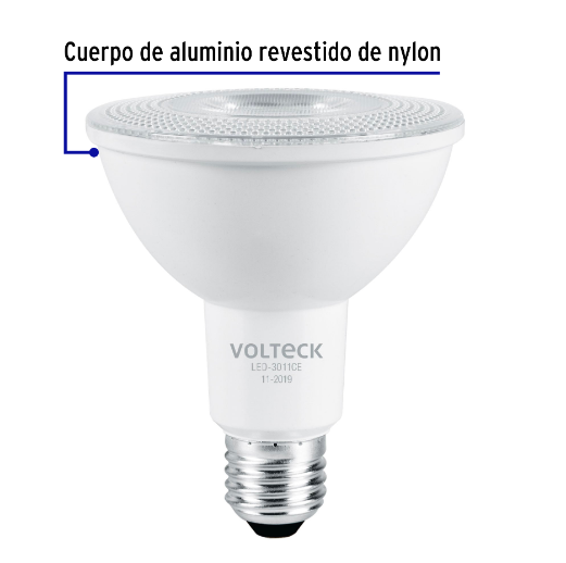 Lámpara de LED, PAR 30, 11 W, luz cálida