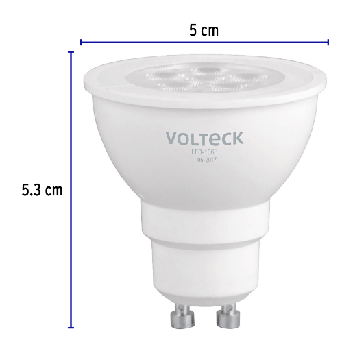 Lámpara de LED, MR16, GU10, 6 W, luz de día