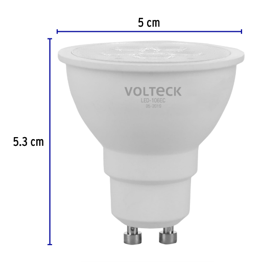 Lámpara de LED, MR16, GU10, 6 W, luz cálida