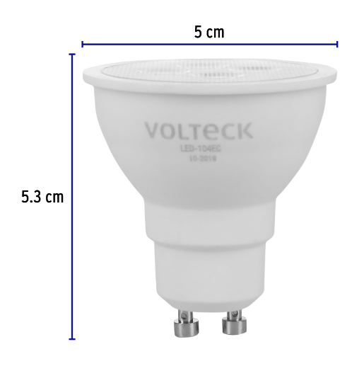 Lámpara de LED, MR16, GU10, 4 W, luz cálida