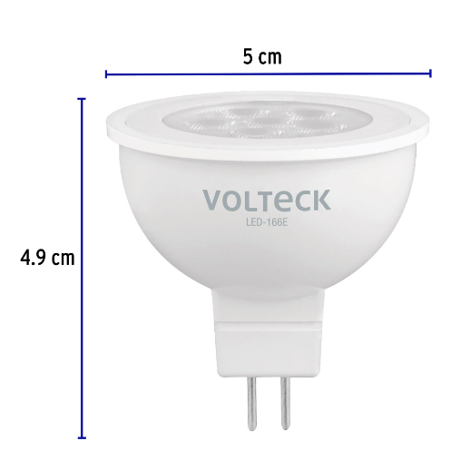 Lámpara de Led, MR16, 127V, 6 W, luz de día