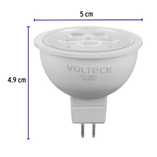 Lámpara de Led, MR16, 127V, 6 W, luz cálida