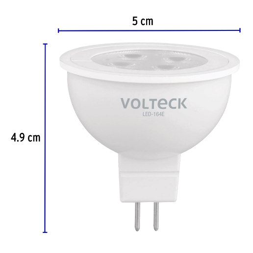 Lámpara de Led, MR16, 127V, 4 W, luz de día