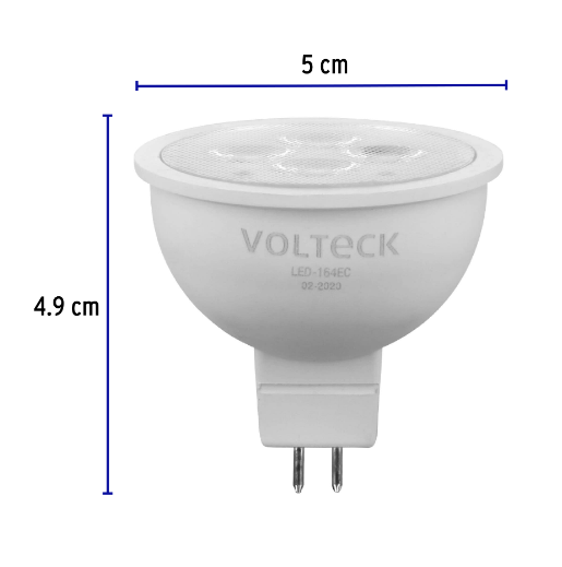 Lámpara de Led, MR16, 127V, 4 W, luz cálida