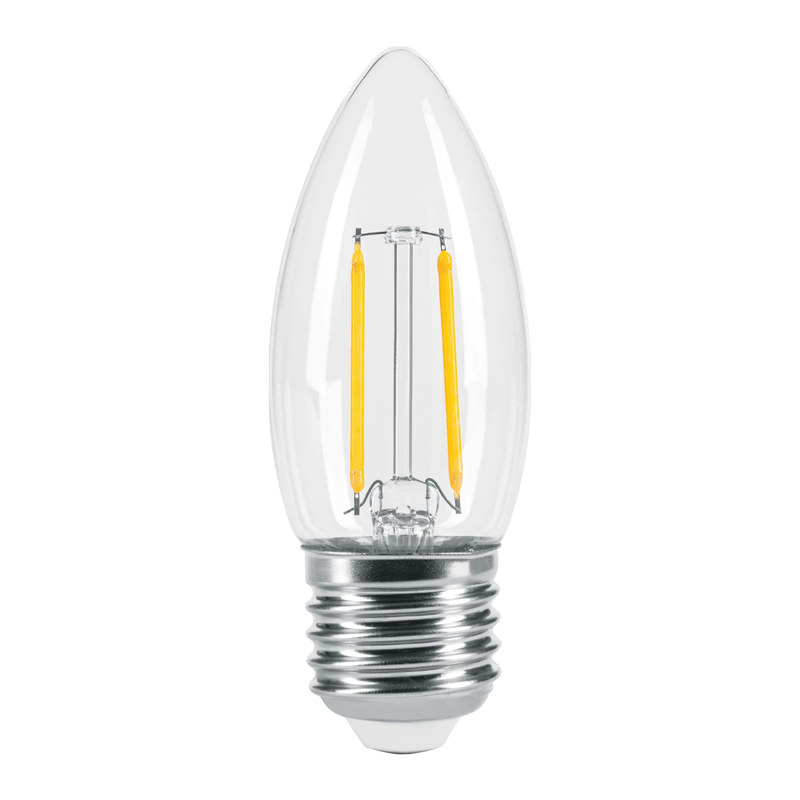 Lámpara de LED, estilo antiguo, vela, 3 W, E26, luz cálida