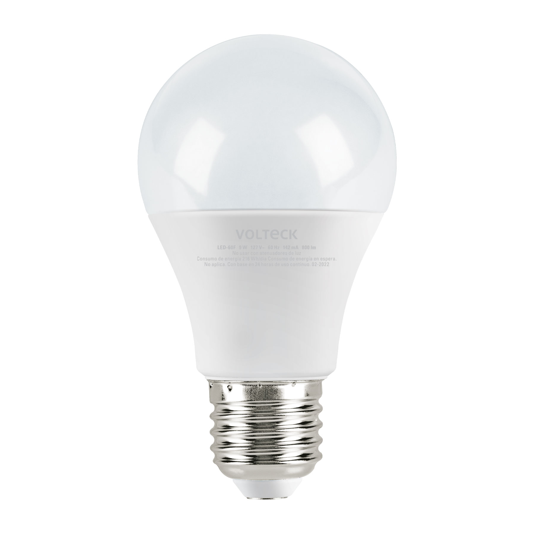 Lámpara de LED, bulbo estándar, A19 9W E27 110-220V, Luz día