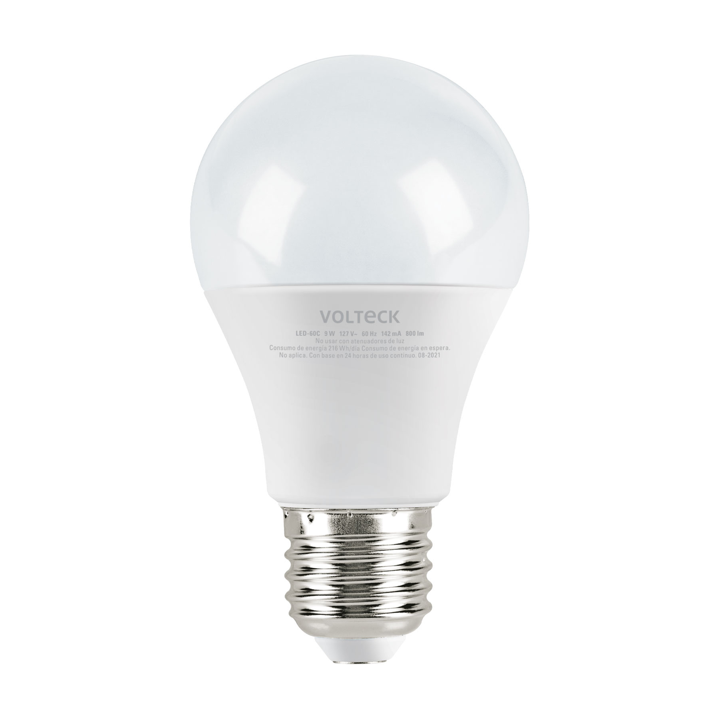 Lámpara de LED, A19, 9 W, luz cálida