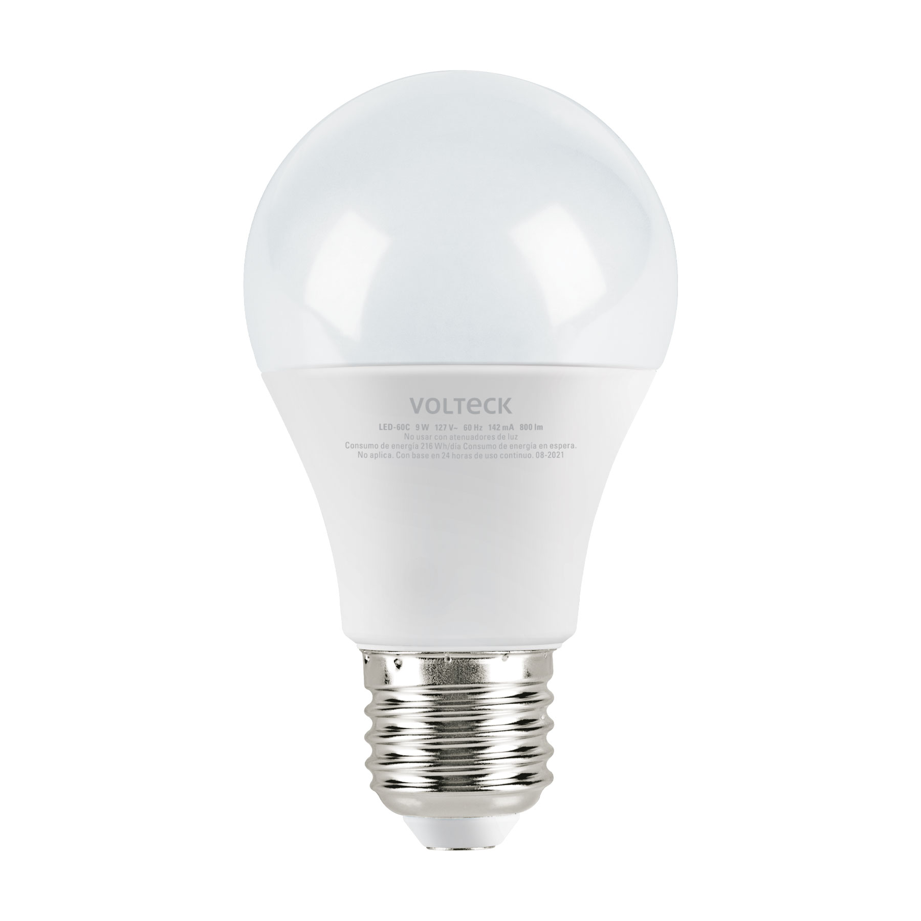 Lámpara de LED, A19, 9 W, luz cálida