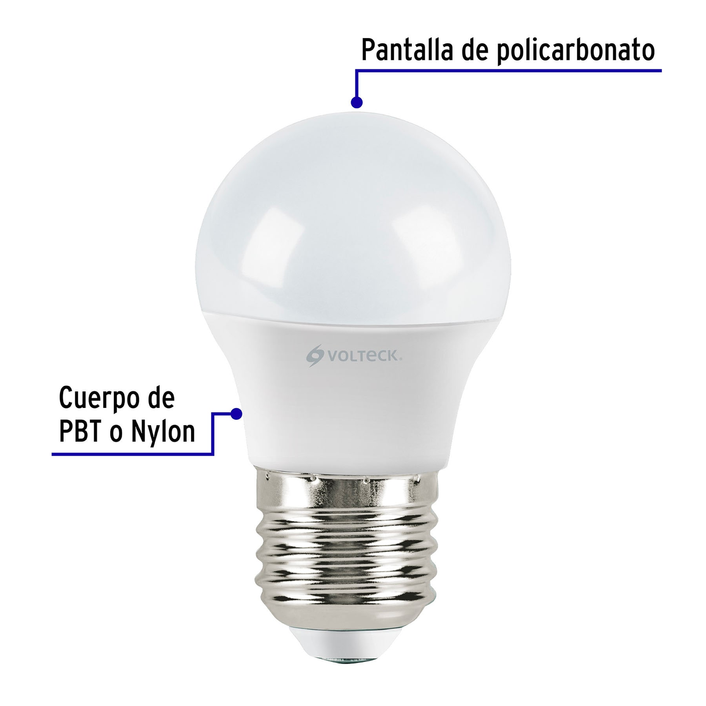 Lámpara de LED, A19, 3 W, luz calida