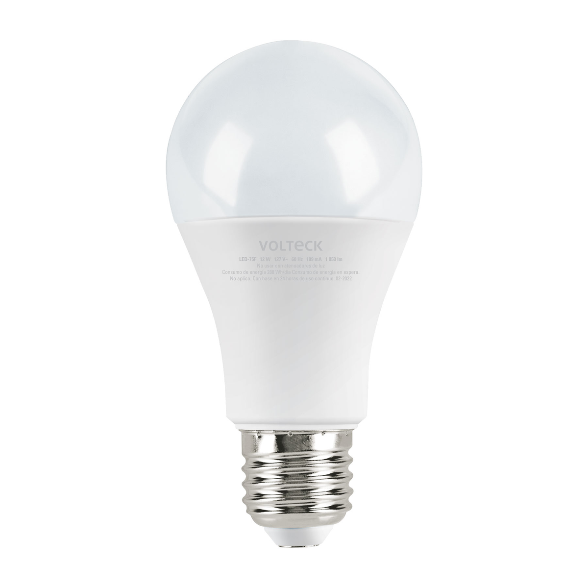 Lámpara de LED, A19, 12 W, luz de día