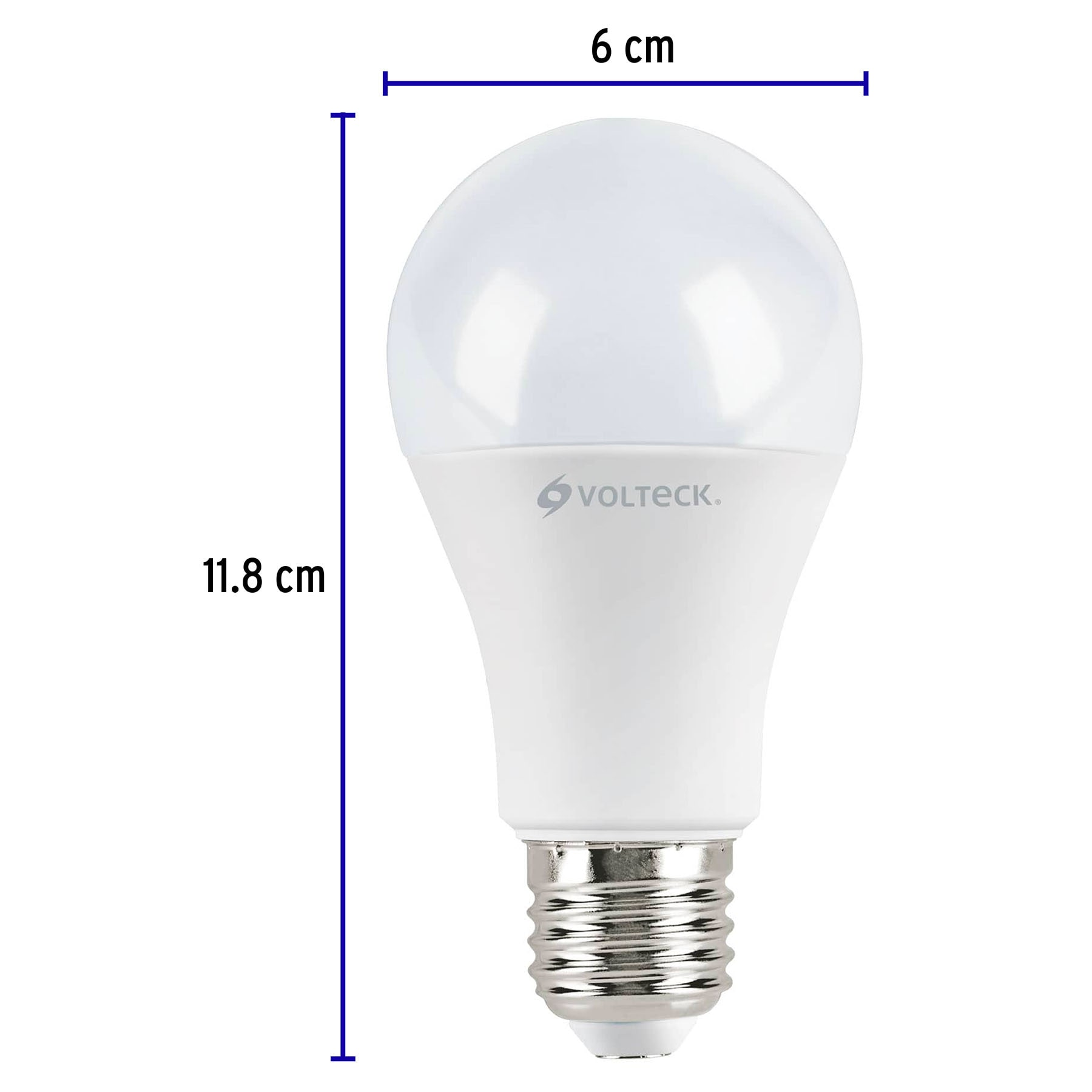 Lámpara de LED, A19, 12 W, luz cálida