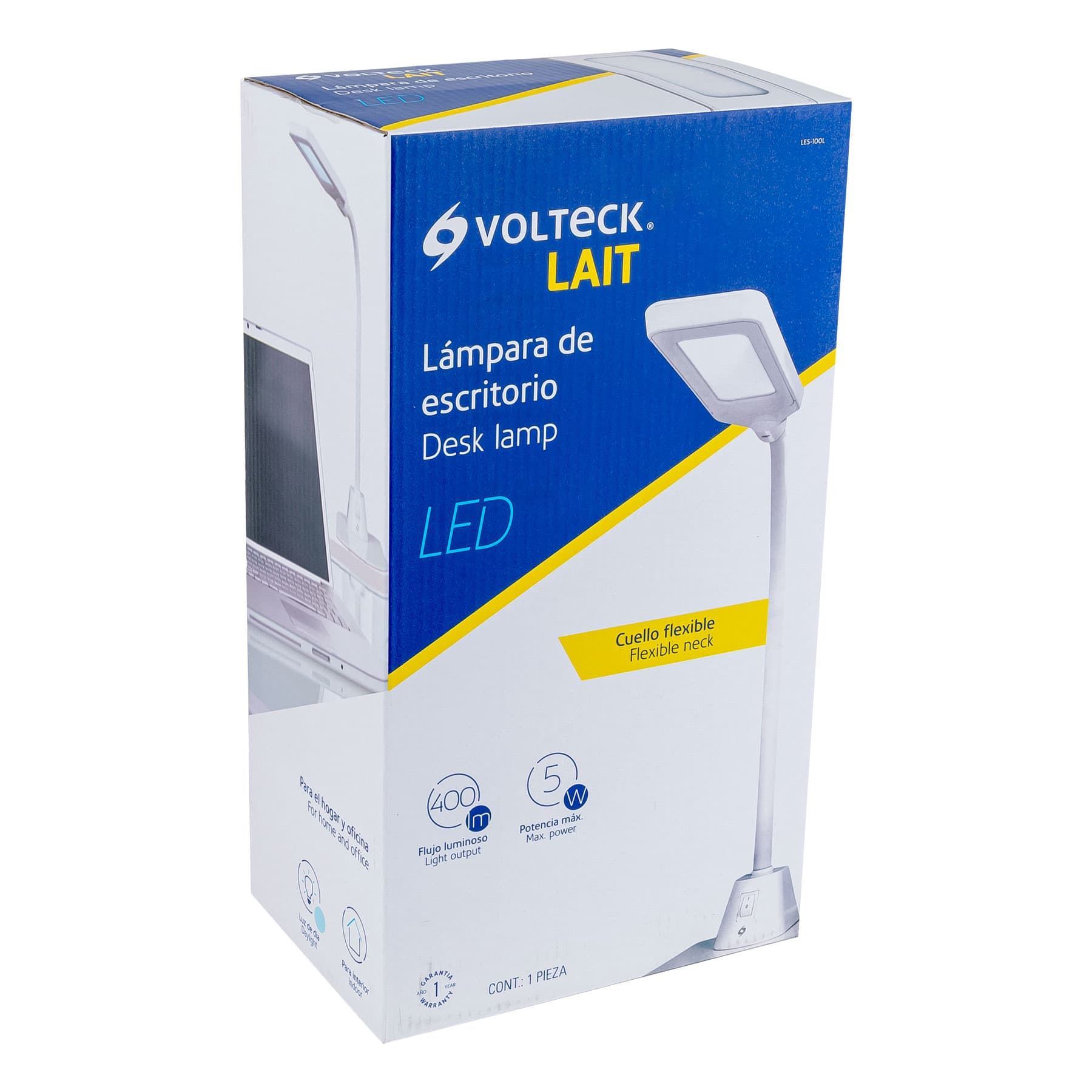 Lámpara de escritorio, blanca, 5W, BF, LED