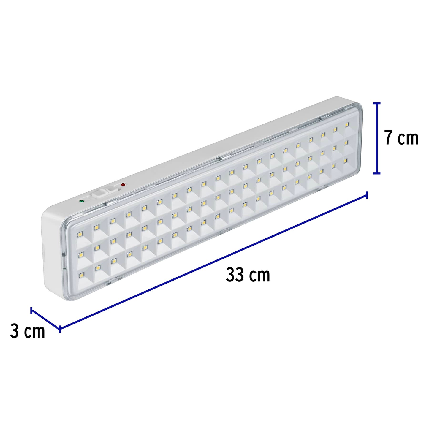 Lámpara de emergencia recargable 300 lm, 60 LEDS