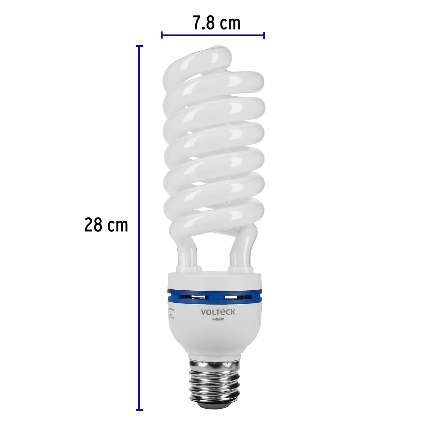 Lámpara 65 W, espiral, base mogul E39, luz día, 220 V, caja
