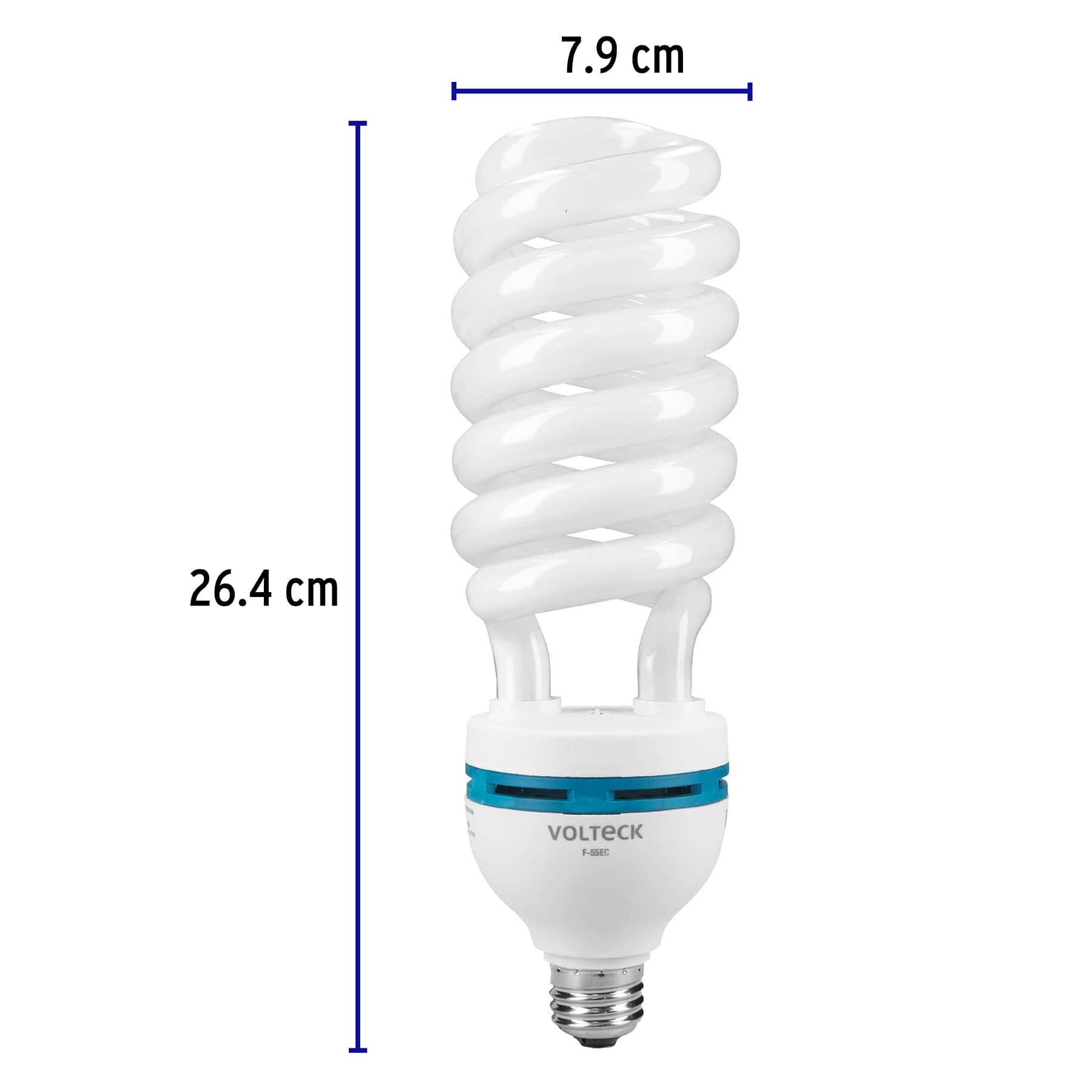 Lámpara 55 W, espiral, alta potencia, luz día, T5, en caja