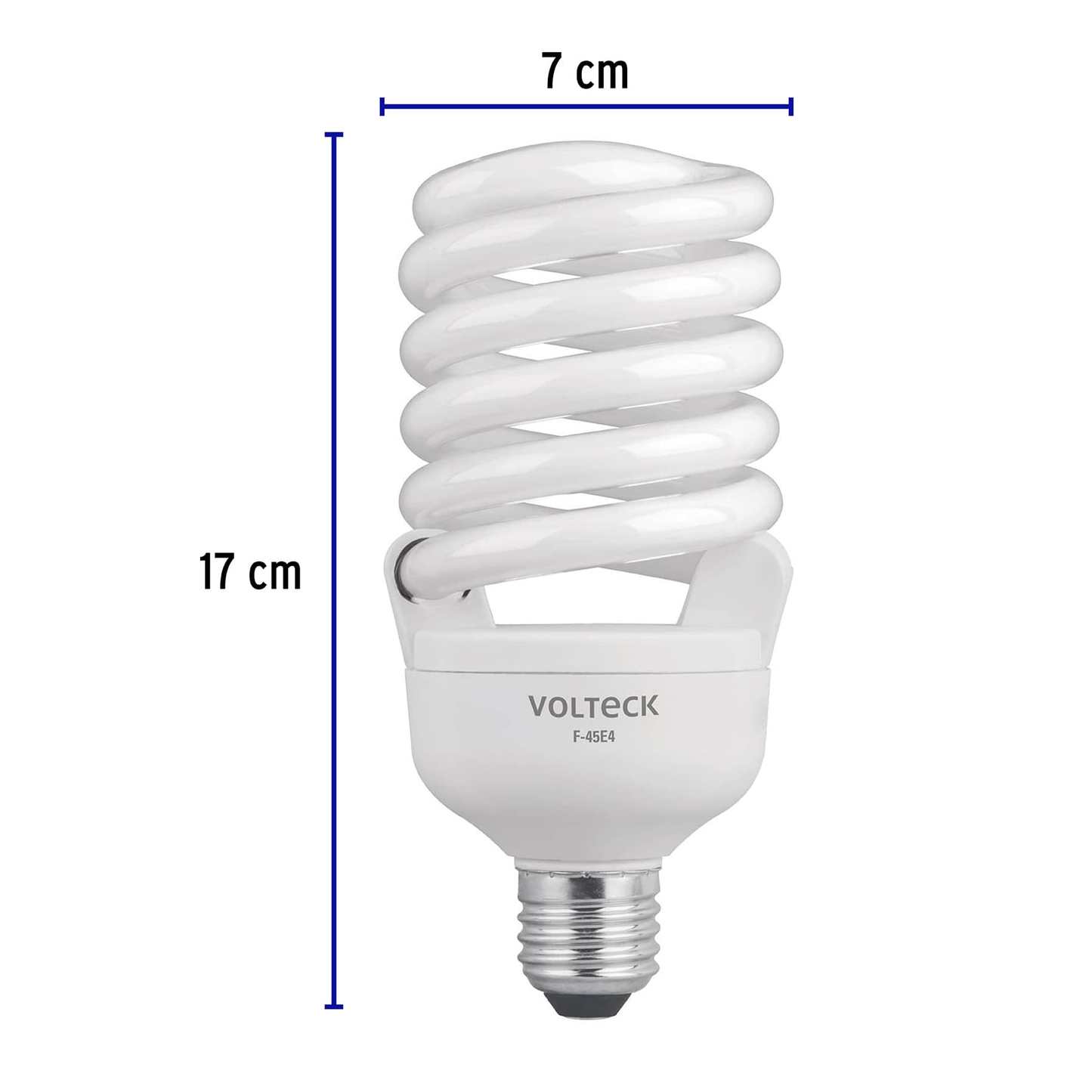 Lámpara 45 W, espiral, alta potencia, luz día, T4 , en caja