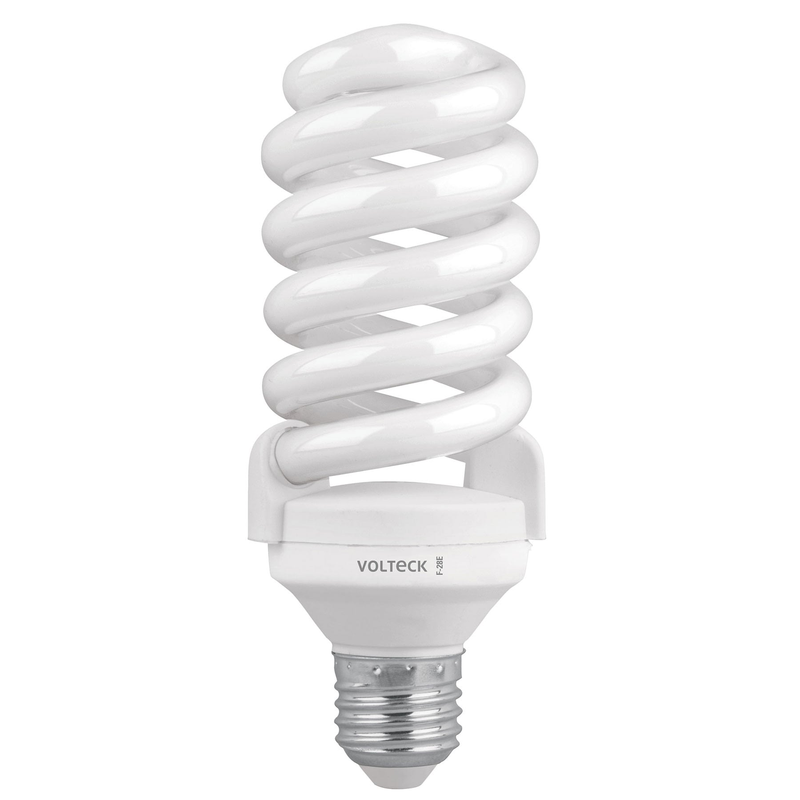 Lámpara 28 W, espiral, luz día, T4, en blister, Volteck