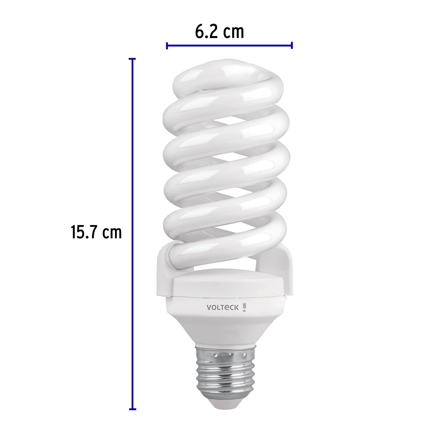 Lámpara 28 W, espiral, luz día, T4, en blister 4 piezas