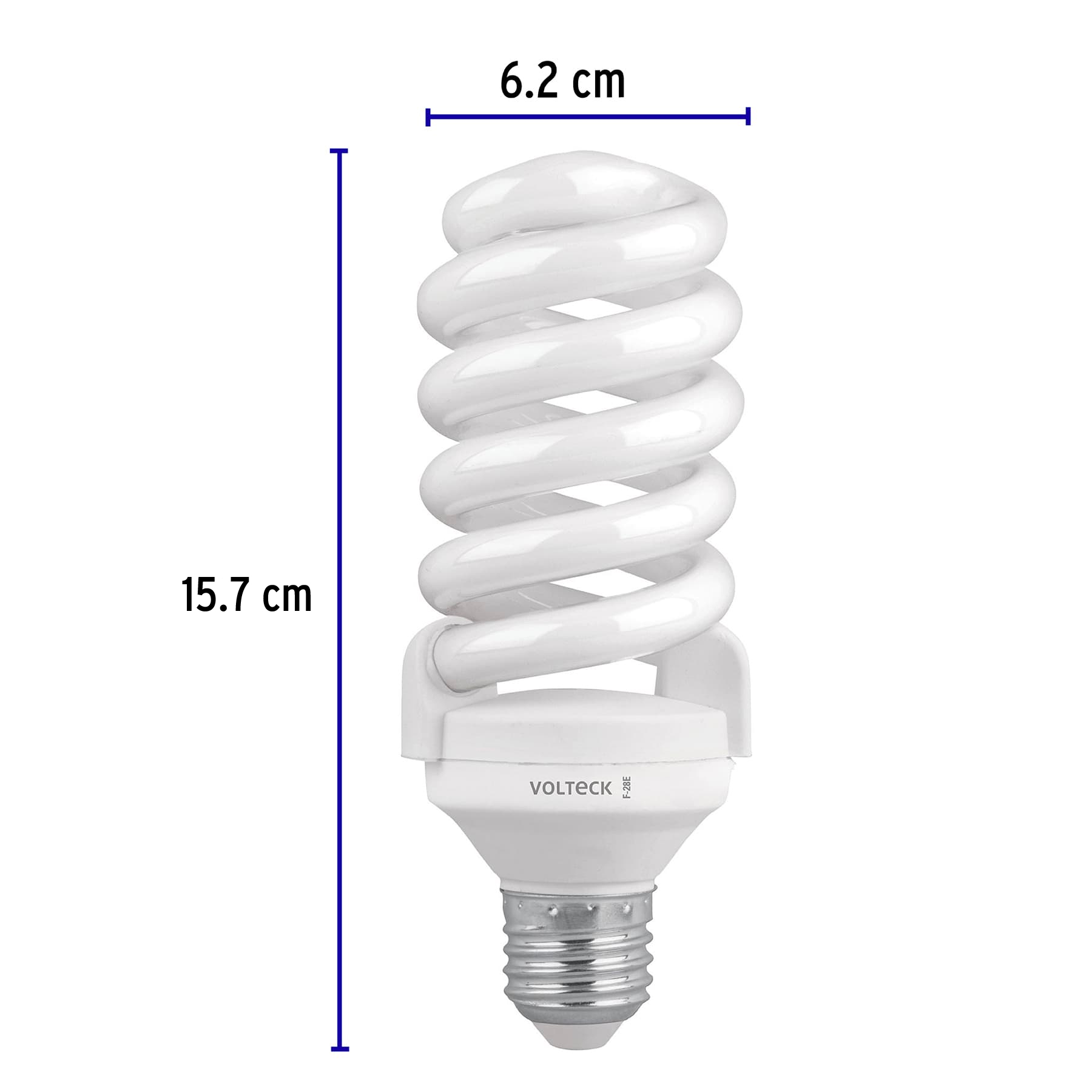 Lámpara 28 W, espiral, luz día, T4, en blister 4 piezas