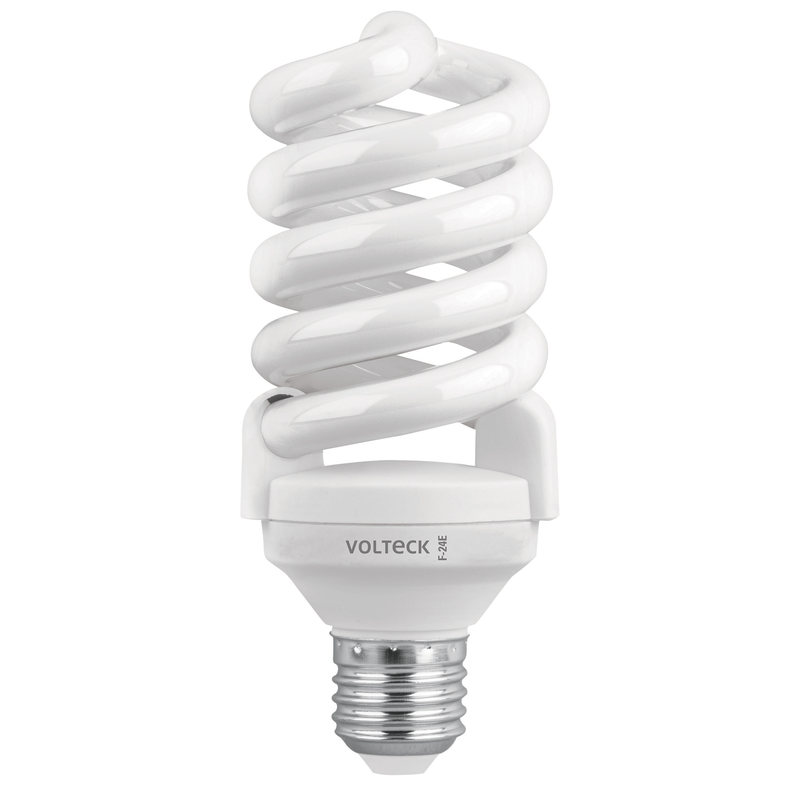Lámpara 24 W, espiral, luz día, T4, en blister, Volteck