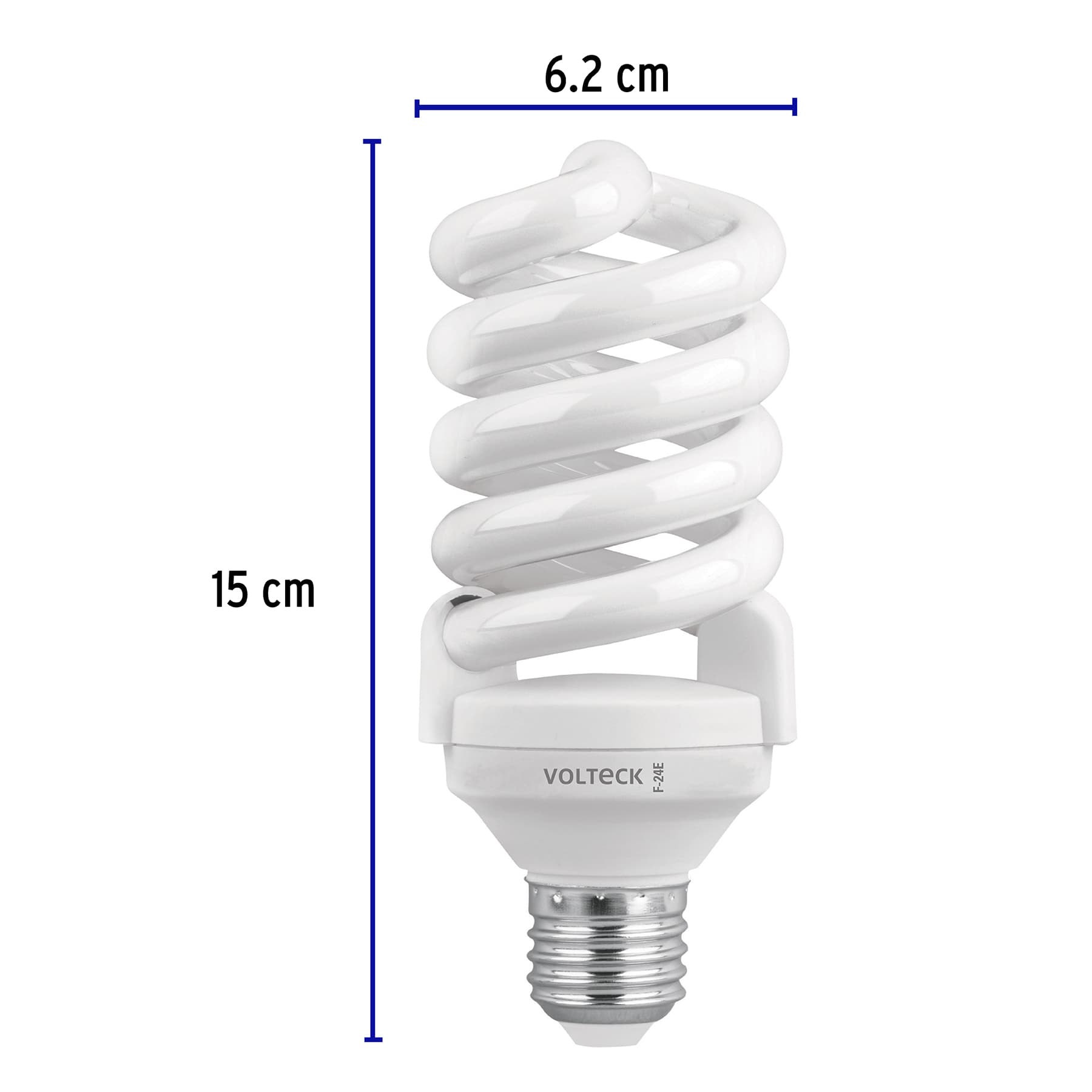 Lámpara 24 W, espiral, luz día, T4, en blister 2 piezas