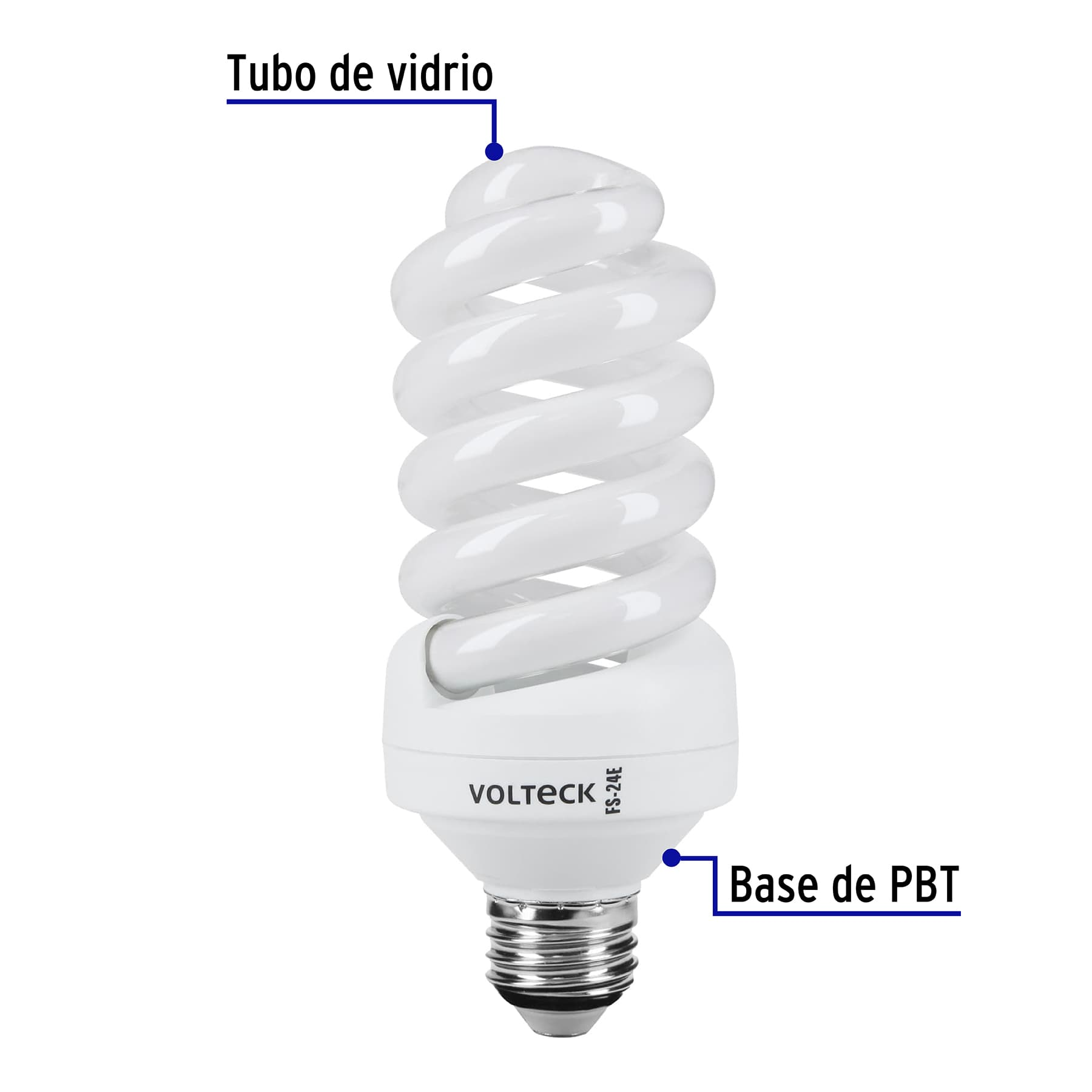 Lámpara 24 W, espiral mini, luz blanco neutro T2,en blister
