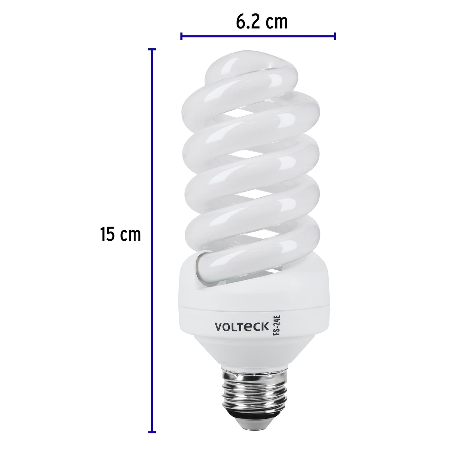 Lámpara 24 W, espiral mini, luz blanco neutro T2,en blister