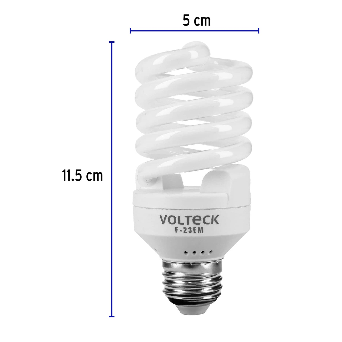 Lámpara 23 W, espiral mini, luz día, T2, en blister, Volteck