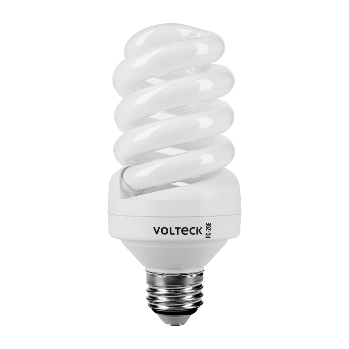 Lámpara 20 W, espiral, luz cálida, T4, en blister, Volteck