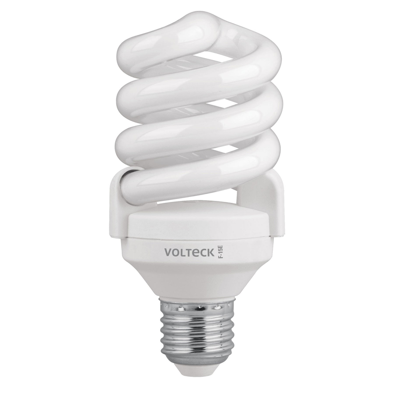 Lámpara 15 W, espiral, luz día, T4, en blister, Volteck