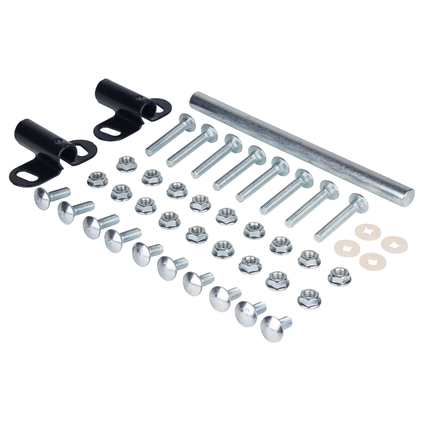 Juego tornillería con chumaceras y ejes p/carretillas Truper