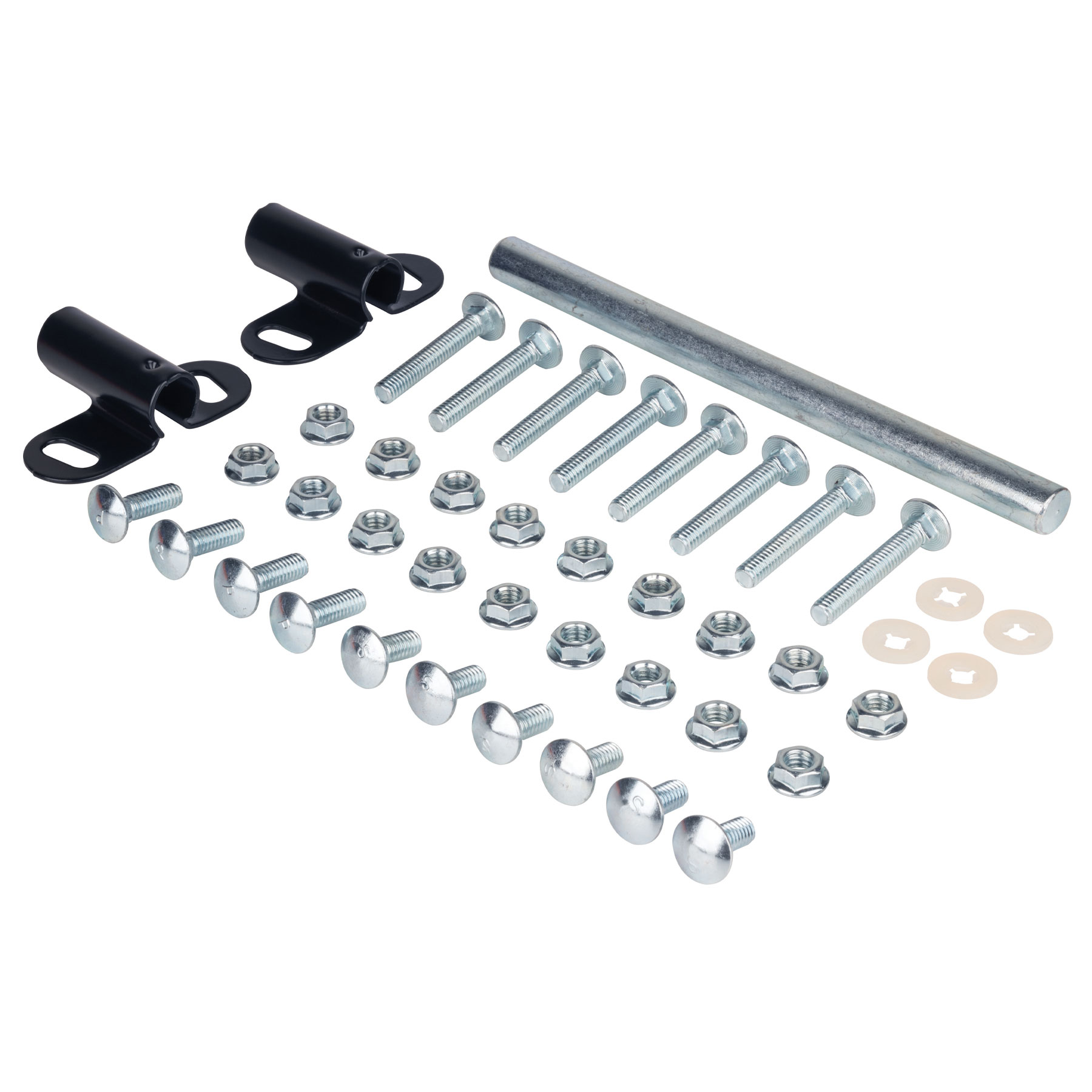 Juego tornillería con chumaceras y ejes p/carretillas Truper