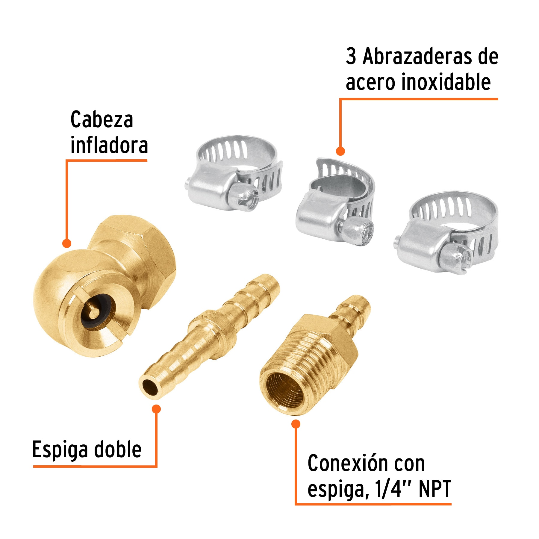 Juego reparador para manguera de 3/8"