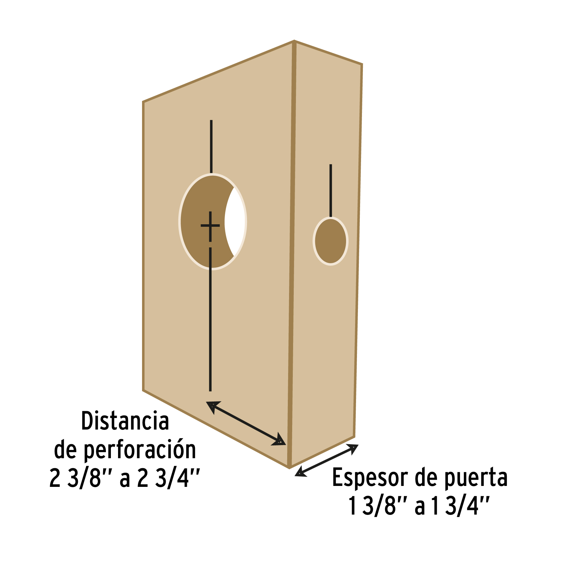 Juego p/instalar cerraduras,4 pz, Pretul