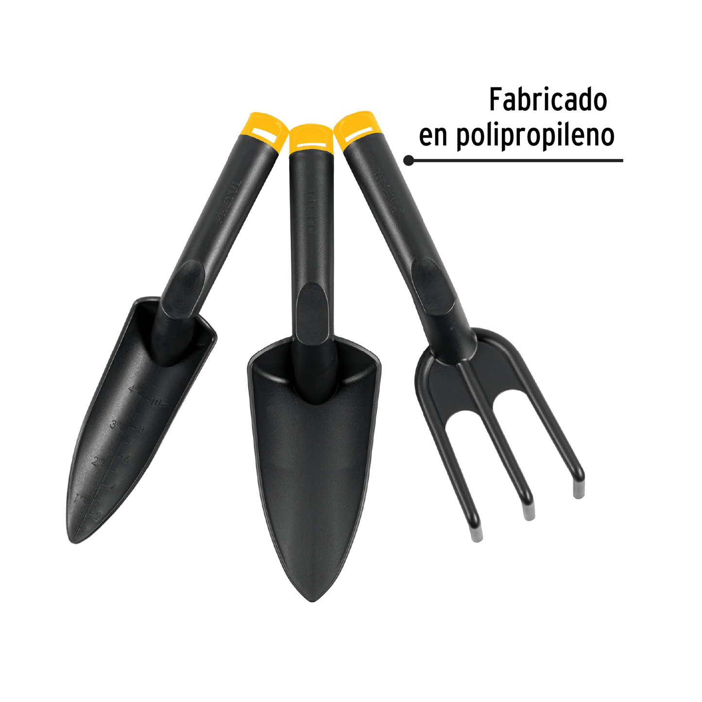 Juego herramientas para jardín 3 piezas, pretul