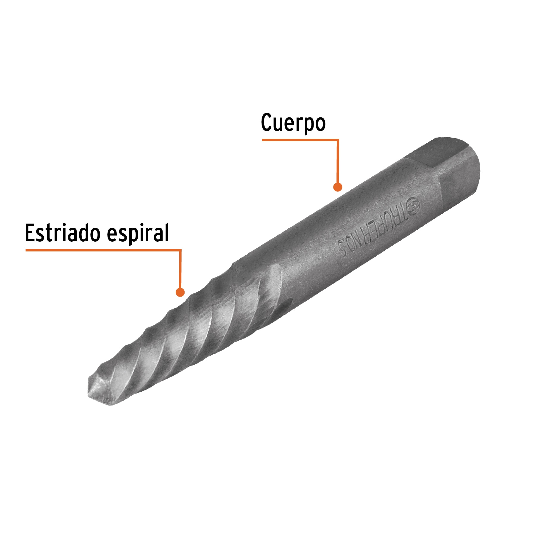 Juego extractores de tornillos, 5 piezas