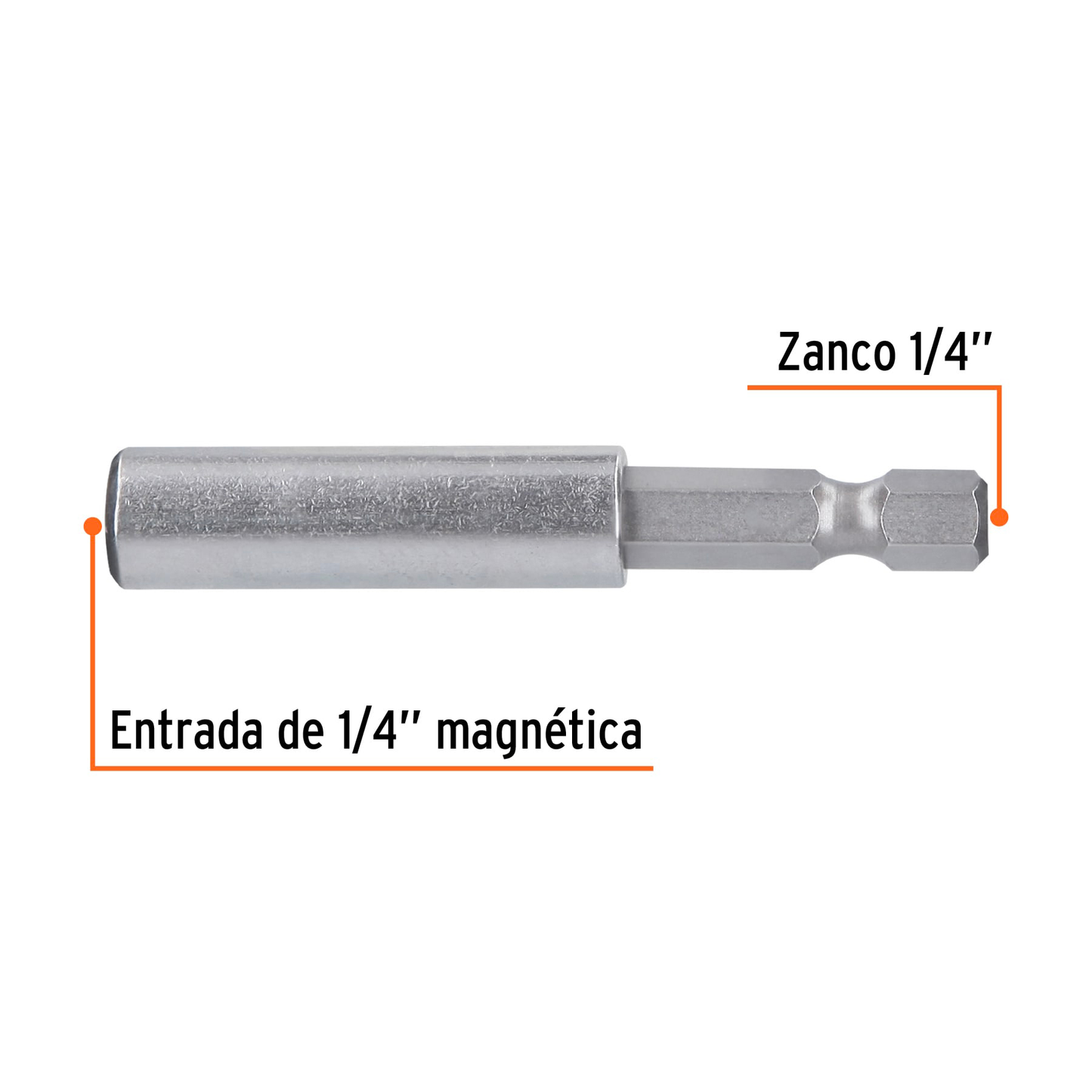 Juego extensión magnética, 60 mm, 5 piezas, Truper Expert
