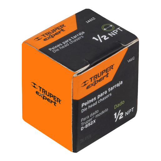 Juego de peines para tarrajas, 1/2", 4 pzas, Truper Expert
