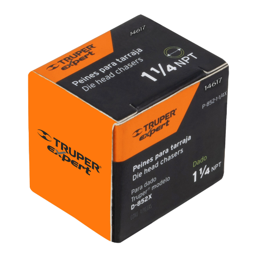 Juego de peines para tarrajas, 1-1/4", 4 pzas, Truper Expert