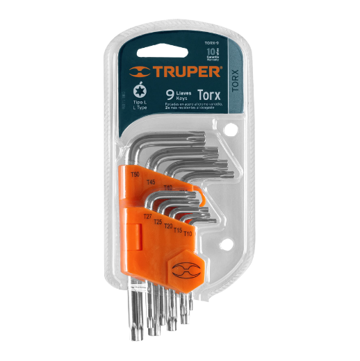 Juego de llaves torx, 9 piezas