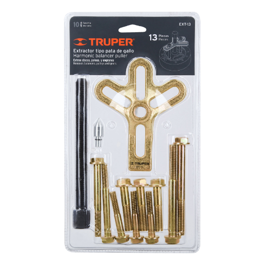 Juego de extractor tipo pata de gallo con 13 piezas