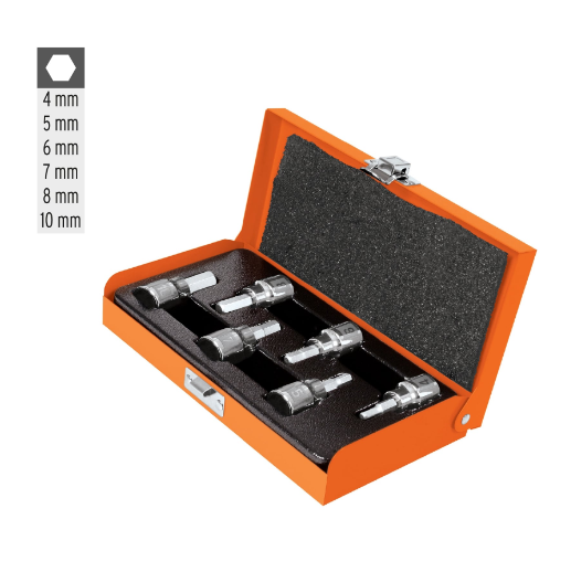 Juego de dados, punta hexagonal, cuadro 3/8", 6 piezas, mm SUSTITUYE 14170