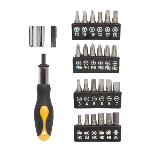 Juego de dados, cuadro 1/4", 39 piezas, Pretul
