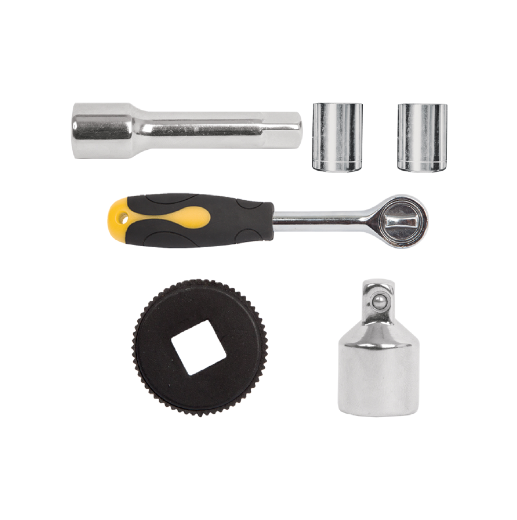 Juego de dados, cuadro 1/4 y 3/8", 39 piezas, Pretul