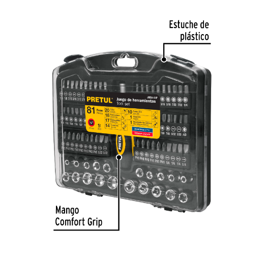 Juego de dados, 81 piezas, Pretul