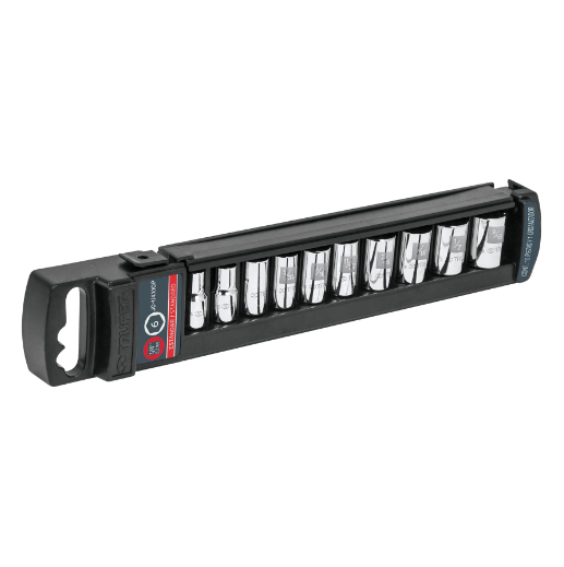 Juego de dados cuadro 1/4", 10 piezas