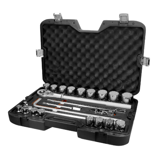 Juego de autoclé, cuadro 3/4", 23 piezas, Standard