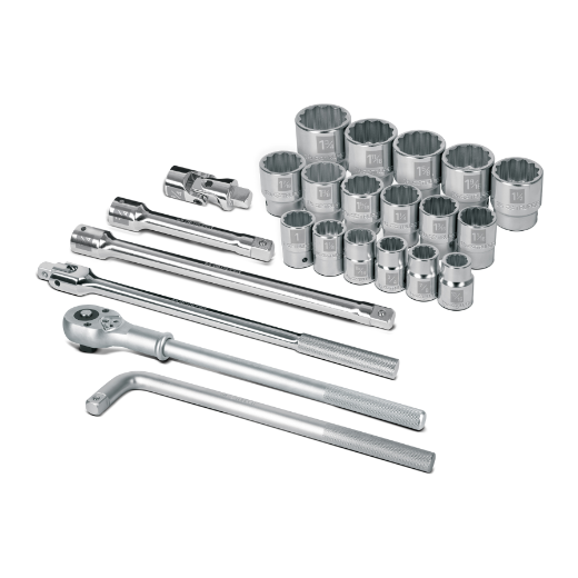 Juego de autoclé, cuadro 3/4", 23 piezas, Standard
