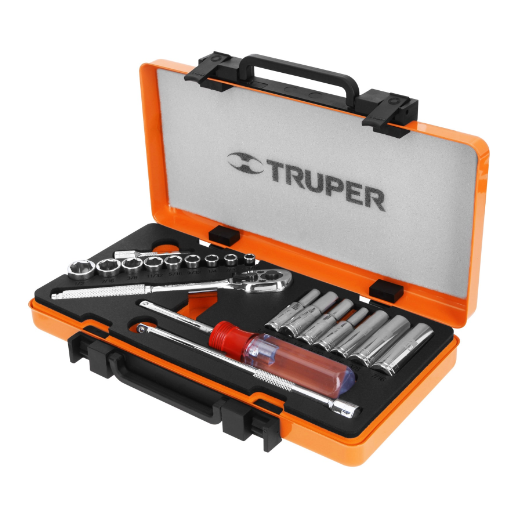 Juego de autoclé, cuadro 1/4", 20 piezas, Standard