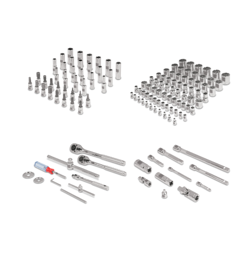 Juego de autoclé, 135 piezas, standard y milimétricos